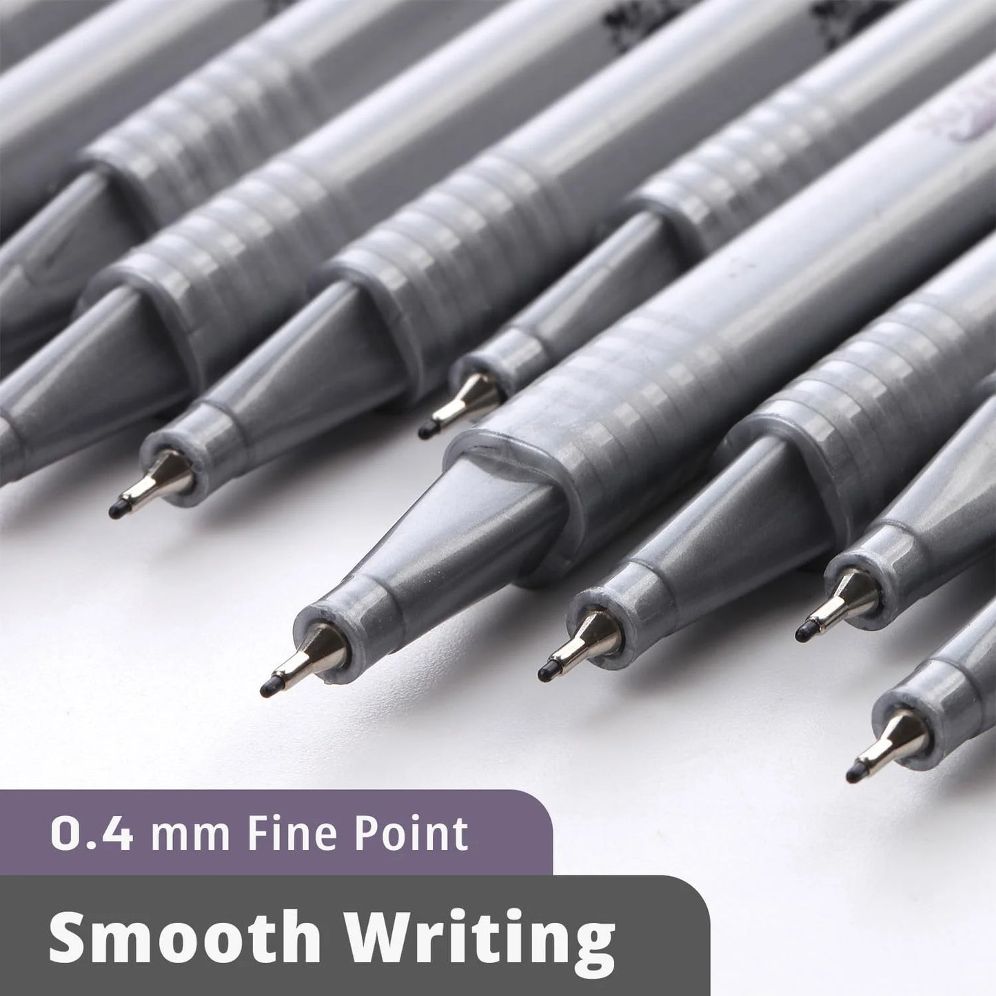 Black Fineliner Pens, 12 Pack, Black Fine Point Pens, Pens Fine Point, Fine Liners Artists, Fineliners Pens
