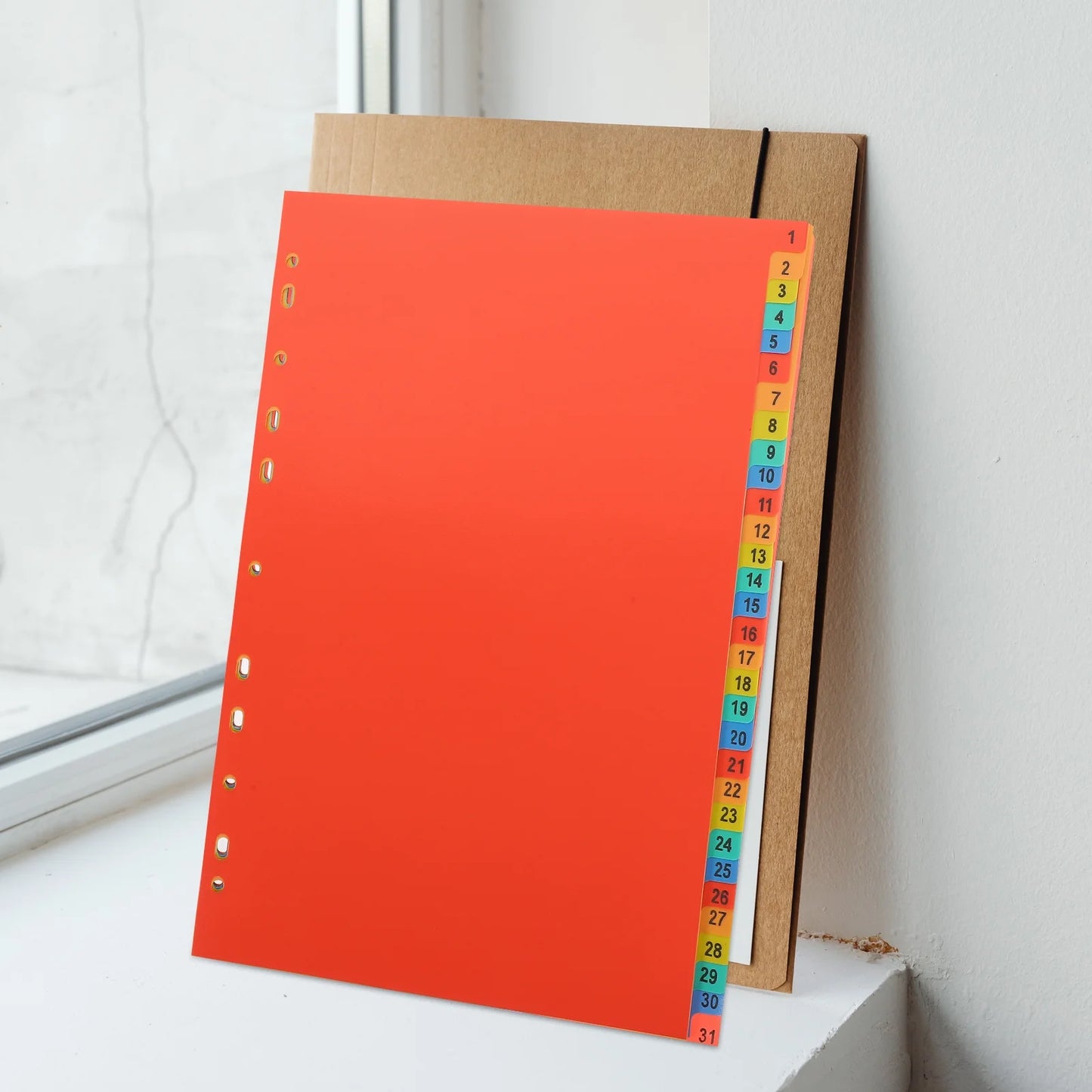 1 Set A4 Binder Divider File Divider Subject Divider for Binder Notebook for School Office