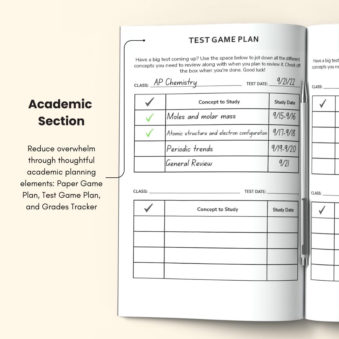 Student Planner Hardback with Ribbon Marker
