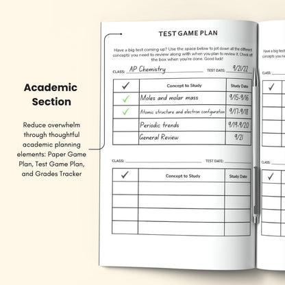 Student Planner Hardback with Ribbon Marker