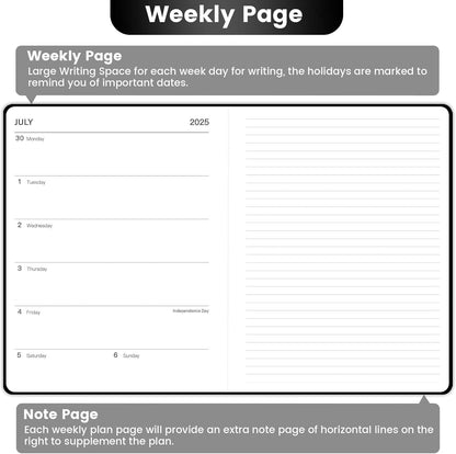 Academic Diary 2025-2026 A5 Week to View