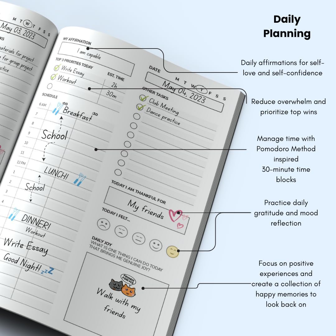 Student Planner Hardback with Ribbon Marker