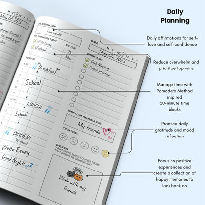 Student Planner Hardback with Ribbon Marker