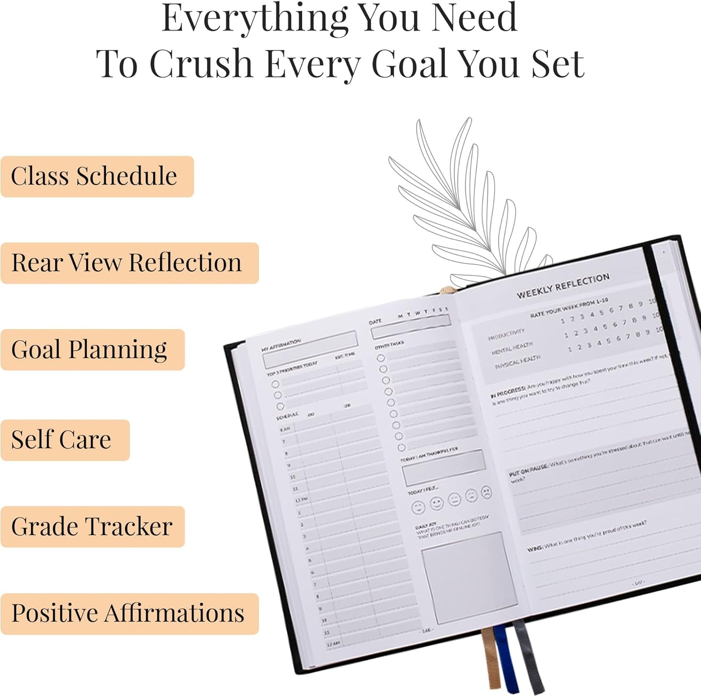 Student Planner Hardback with Ribbon Marker