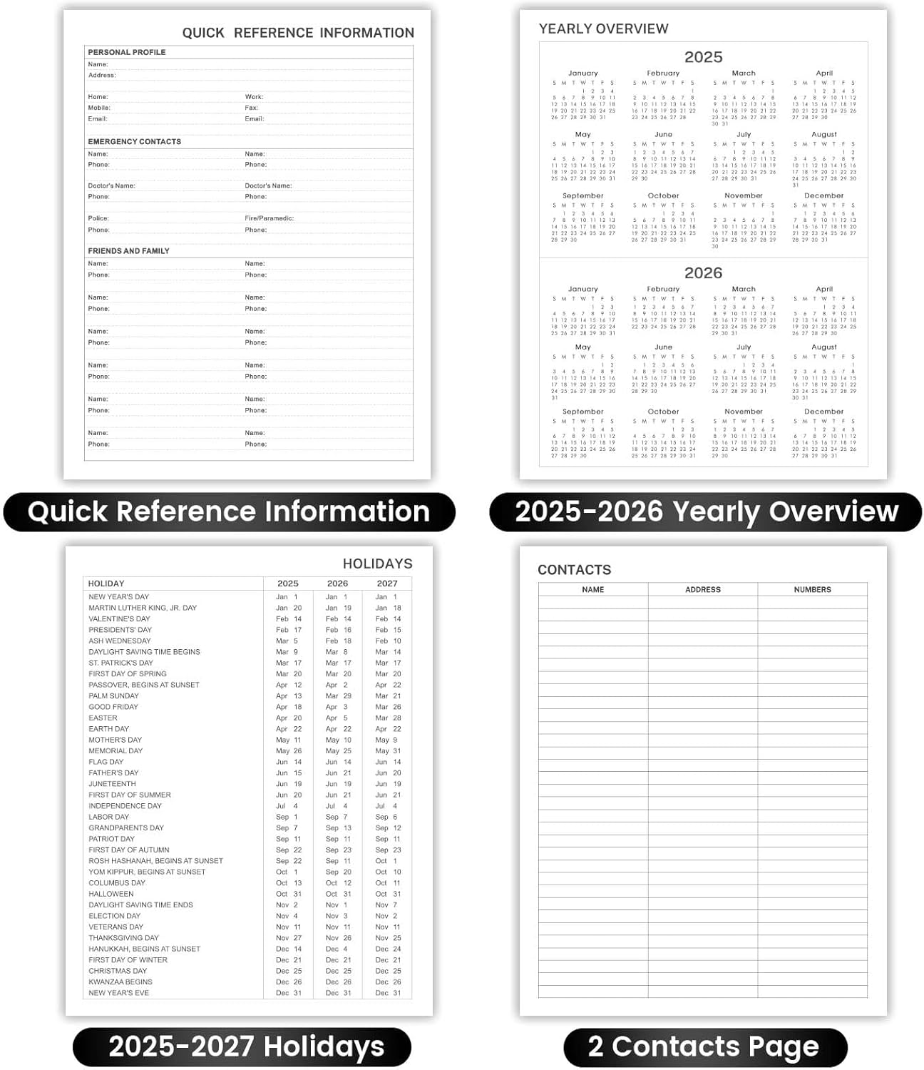Academic Diary 2025-2026 A5 Week to View