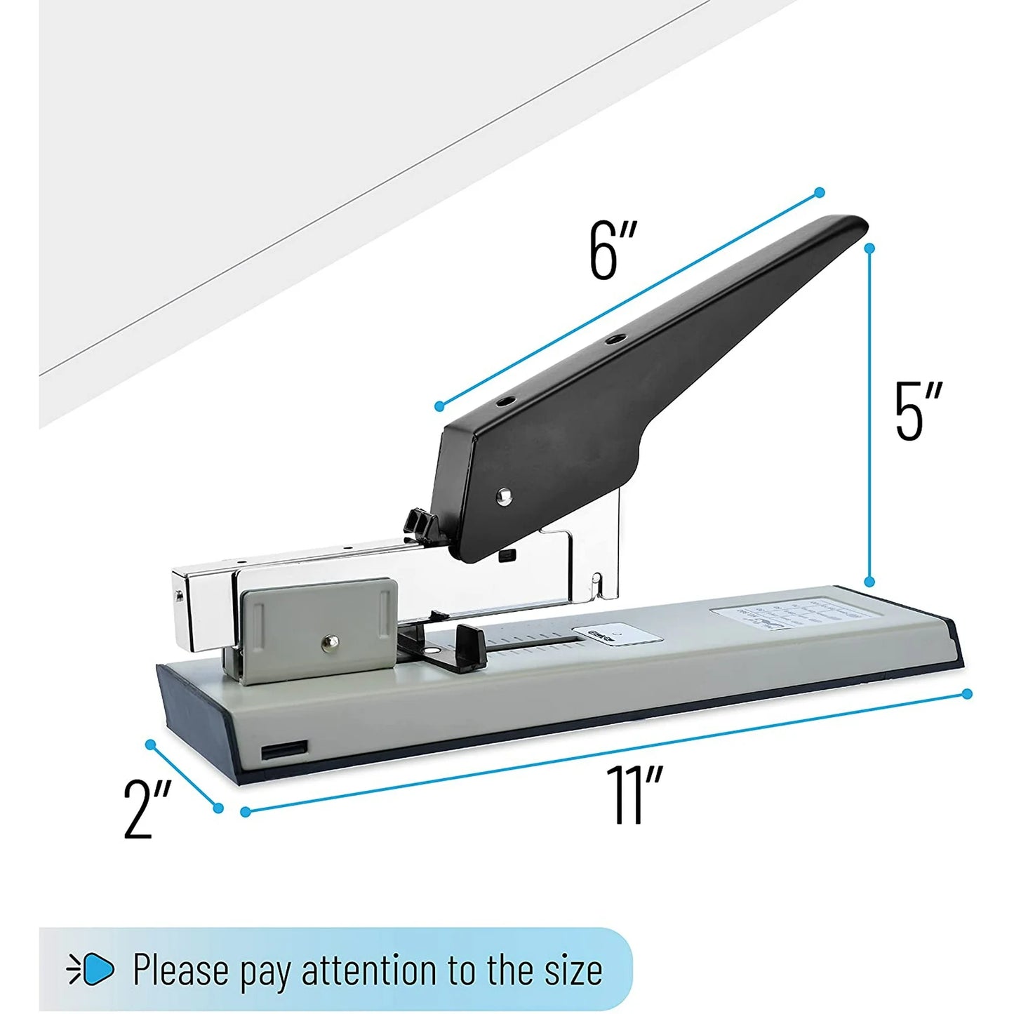 Heavy Duty Stapler with 1000 Staples, 100 Sheet High Capacity, Office Stapler, Desk Stapler