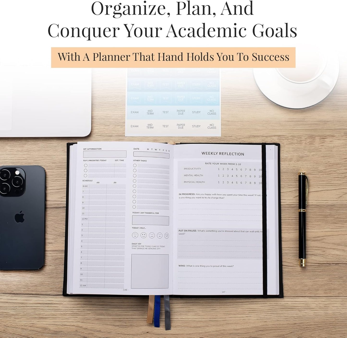 Student Planner Hardback with Ribbon Marker