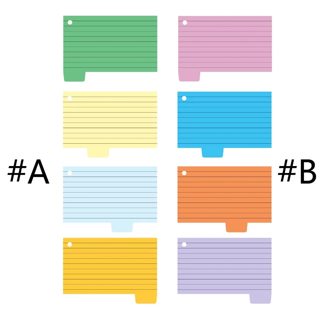 Revision Cards Colored
