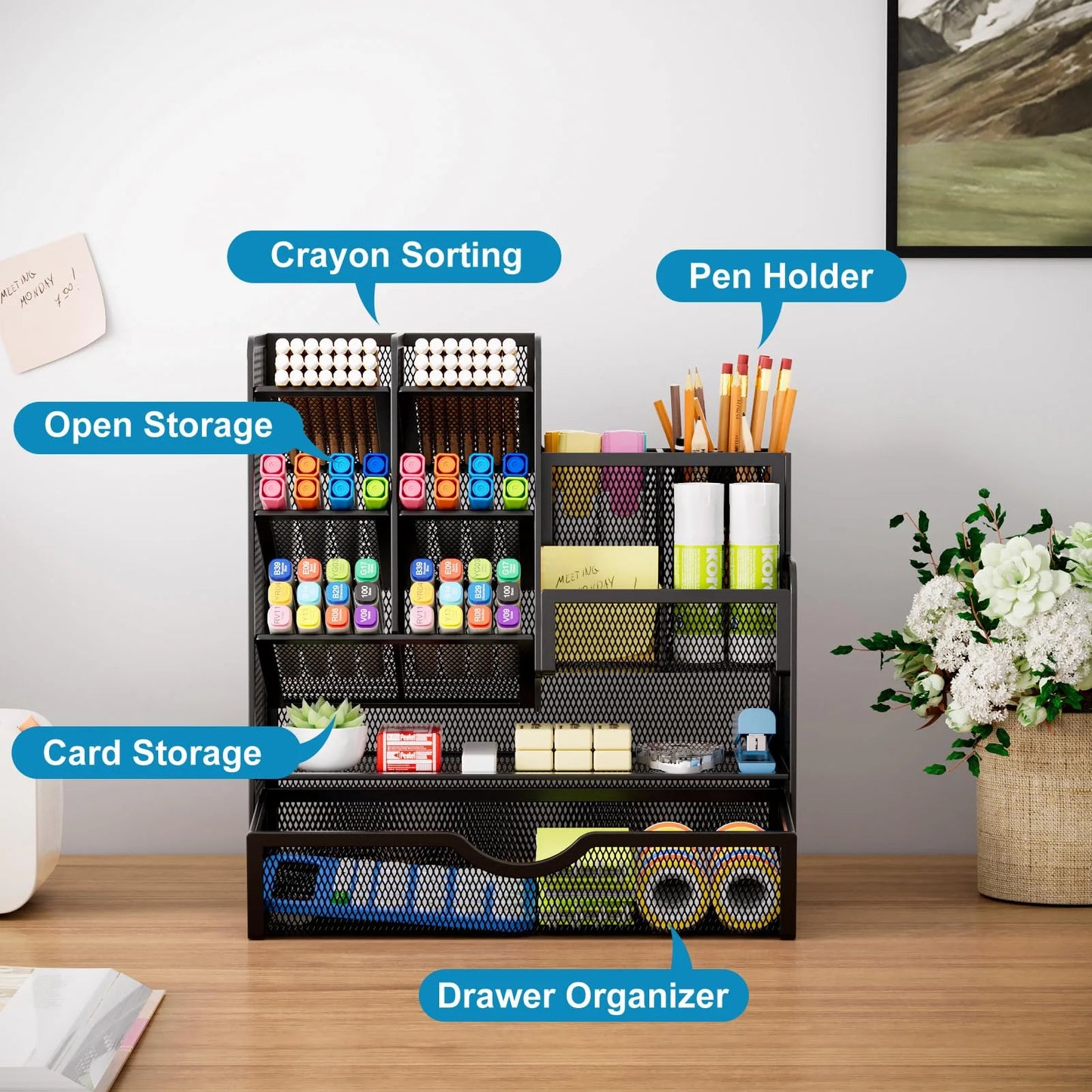 Desktop Organizer with Pen Holder