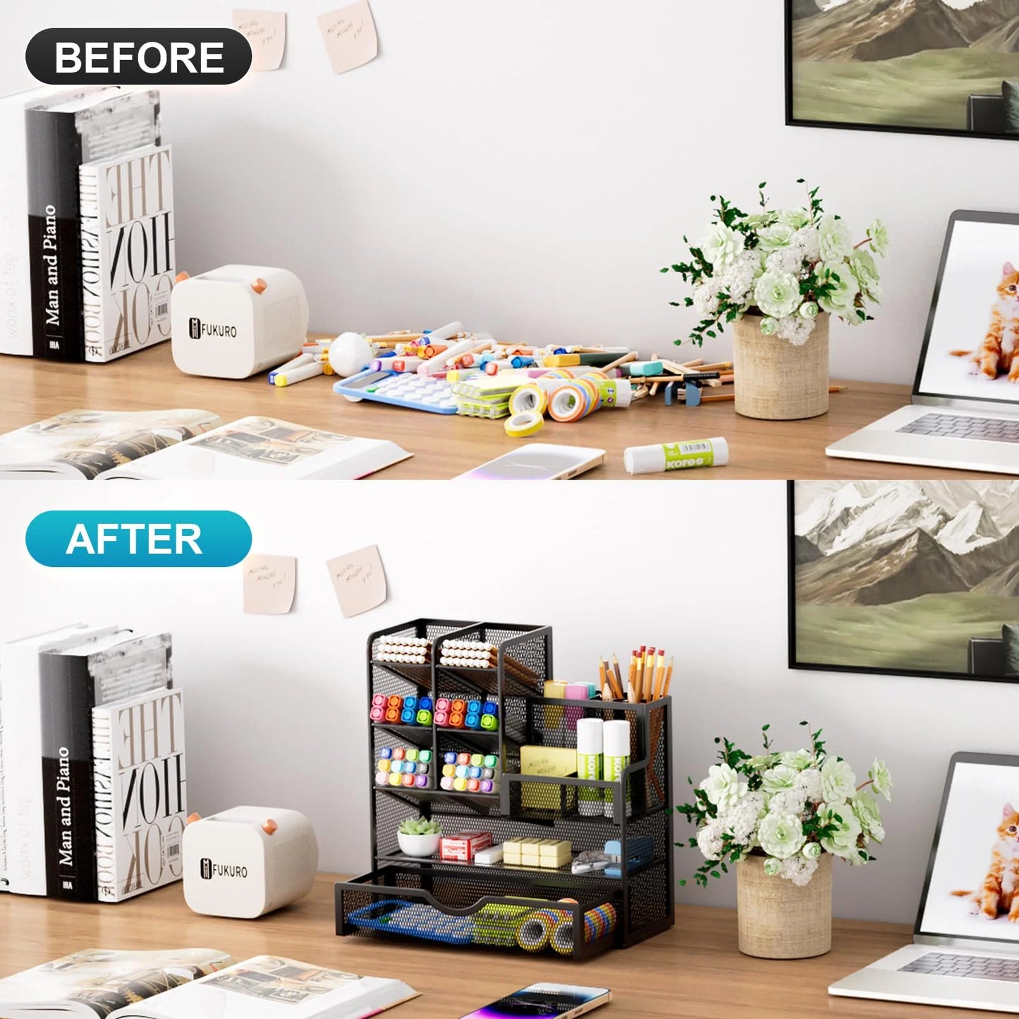 Desktop Organizer with Pen Holder