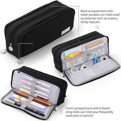 Large Capacity Pencil Case 3 Compartments